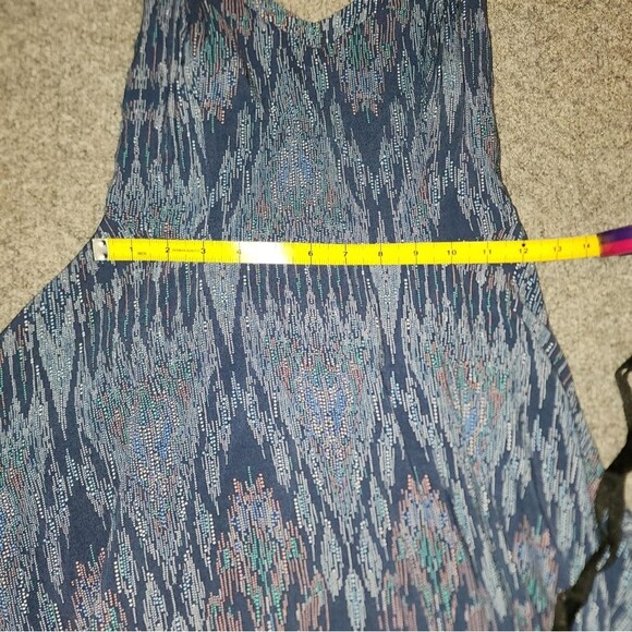 Aeropostale Neon Pointillism Skater Dress Neon Navy sz small babydoll y2k flowy - Picture 13 of 14
